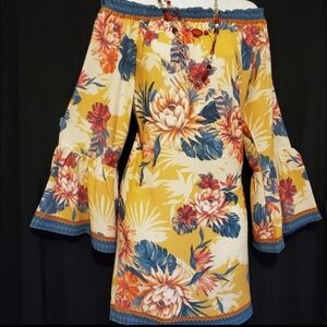 Off the ShoulderBell Sleeve Dress